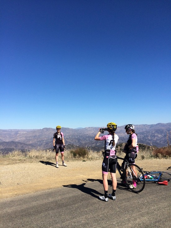 (left: Taking in the fabulous views of Los Padres National Forest behind us)